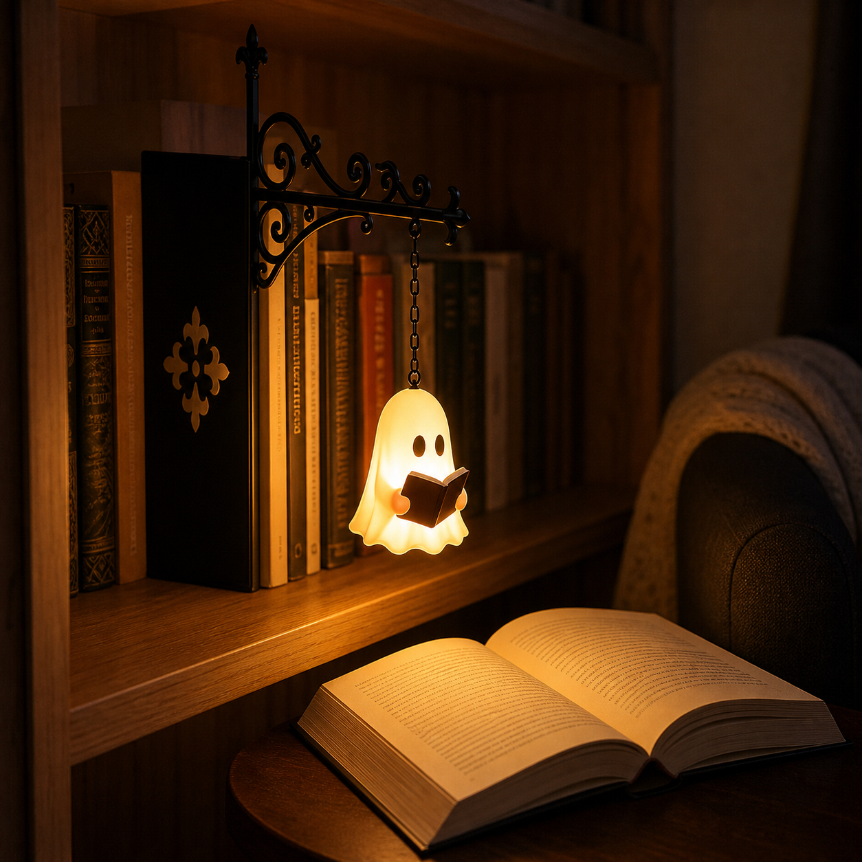 Ghost Bookshelf Light